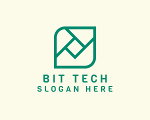 Geometric Digital Tech logo design