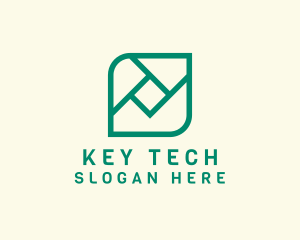 Geometric Digital Tech logo design