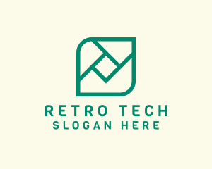 Geometric Digital Tech logo design