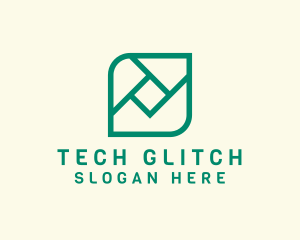 Geometric Digital Tech logo design