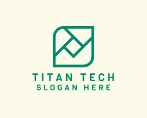 Geometric Digital Tech logo design