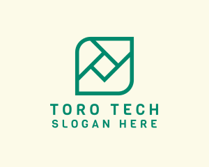 Geometric Digital Tech logo design