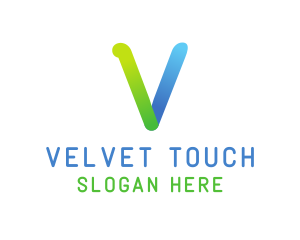 Colorful Letter V logo design