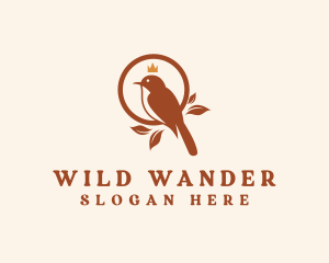 Wild Bird Crown logo design