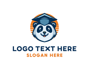 Smart - Intelligence Smart Panda logo design