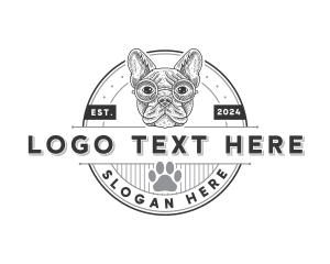 Bulldog Pet Dog logo design