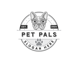 Bulldog Pet Dog logo design