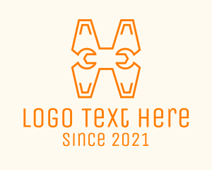 Monoline Letter H Wrench  Logo