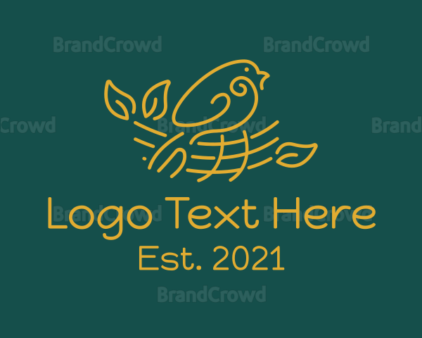 Gold Bird Nest Logo