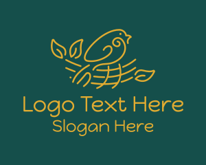 Gold Bird Nest  Logo