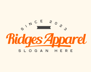 Retro Apparel Business  logo design