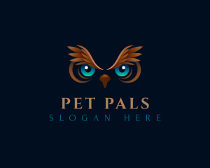 Bird Owl Eyes logo design