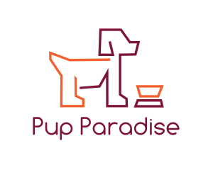 Dog Food Bowl logo design