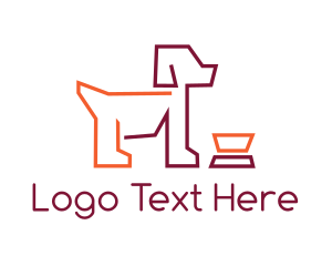 Vet - Dog Food Bowl logo design