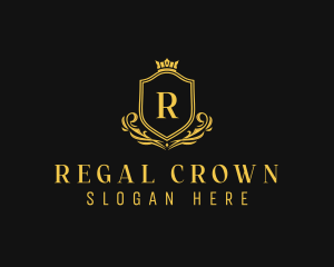 Royalty Crown Shield logo design