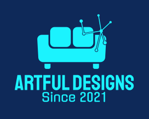 High Tech Couch  logo design