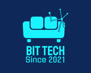 High Tech Couch  logo design