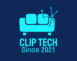 High Tech Couch  logo design