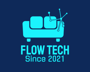 High Tech Couch  logo design