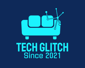 High Tech Couch  logo design