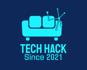 High Tech Couch  logo design