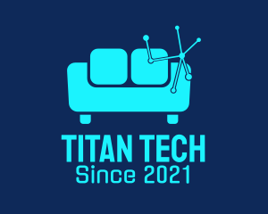 High Tech Couch  logo design