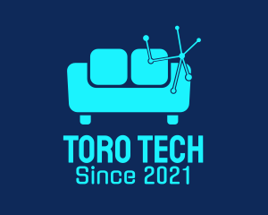 High Tech Couch  logo design