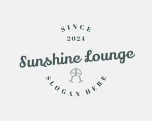 Wine Beverage Drink logo design