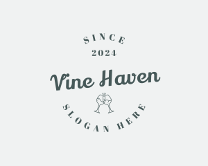 Wine Beverage Drink logo design