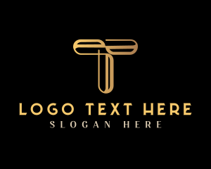 Text - Luxury Modern Letter T logo design