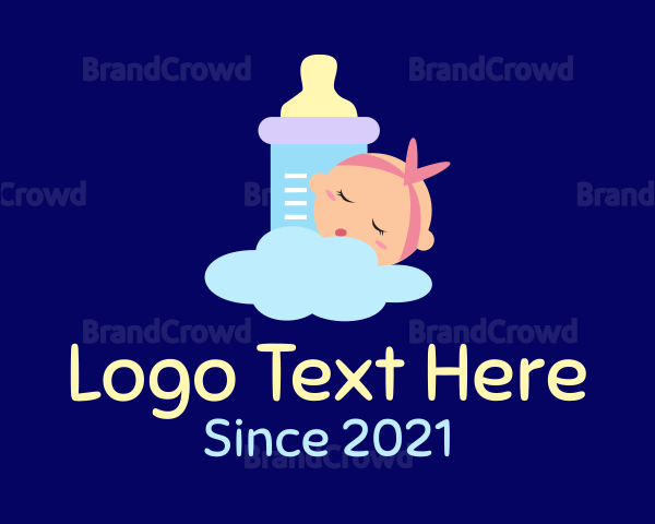 Sleeping Baby Bottle Logo