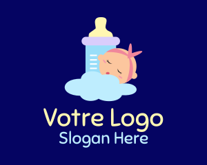 Sleeping Baby Bottle Logo