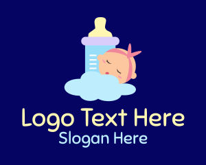 Sleeping Baby Bottle Logo