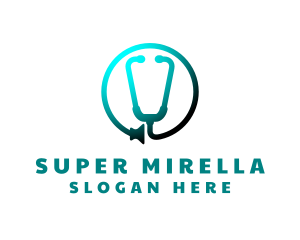 Medical Doctor Stethoscope logo design