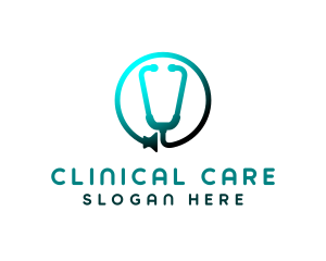 Medical Doctor Stethoscope logo design