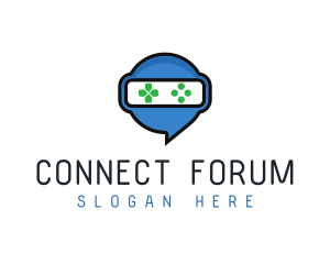 Forum - Chat Gaming Controller logo design