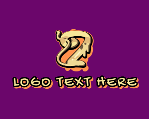 Rap - Graffiti Art Letter Z logo design