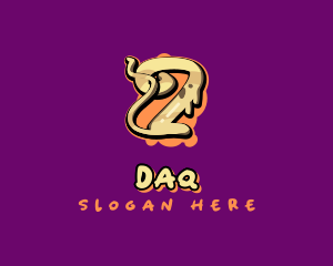 Dj - Graffiti Art Letter Z logo design