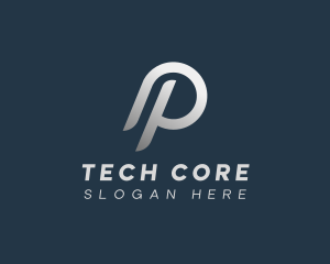 Tech Startup Consulting Letter P logo design