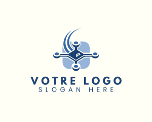 Logistics - Fast Drone Recording logo design