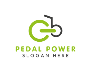 Bicycle - Bicycle Power Button logo design