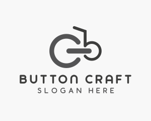 Bicycle Power Button logo design