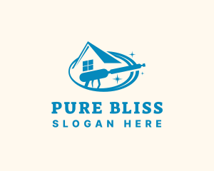 Refreshing - Pressure Washer Housekeeping logo design