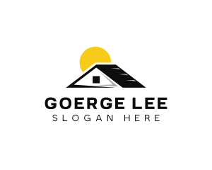 Resort - Residential Property Roofing logo design