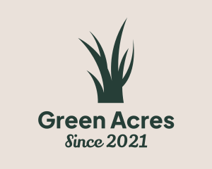 Grass Plant Gardener  logo design