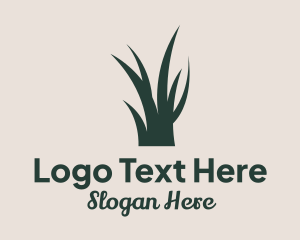 Grass Plant Gardener  Logo