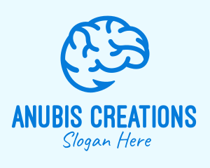 Blue Brain Hook logo design