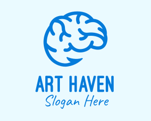 Blue Brain Hook logo design