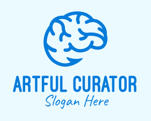 Blue Brain Hook logo design