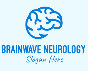 Neurology - Blue Brain Hook logo design